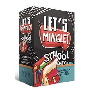 lot 1049 image: Let s Mingle Conversation Starters School Edition  Classroom Learning  Distance Learning Game  Games For Kids Ages 4-8-12  Great as Autism Learning Materials  Speech Therapy Materials - Retail $41