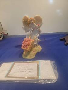 lot 5218 image: Seraphim Classics Paige - Fall Harvest Angel Figurine with COA new in box