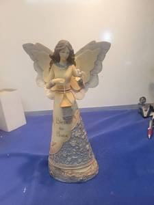 lot 5244 image: Elements Bless This Home Angel Figurine new in box