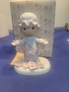lot 5277 image: 1983 Precious Moments You Have Touched So Many Hearts Figurine in box