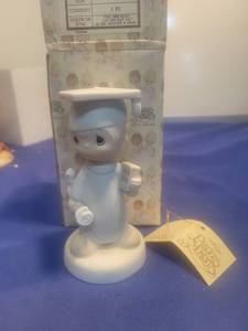 lot 5279 image: 1980 Precious Moments Graduate Figurine boy in box