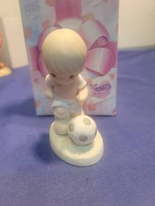 lot 5383 image: Precious Moments Soccer Player Figurine 1997
