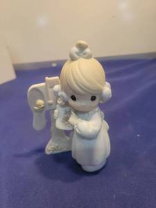 lot 5468 image: Precious Moments Sharing The Good News Together Figurine