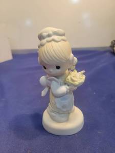 lot 5469 image: Precious Moments There is Joy in Serving Jesus Figurine