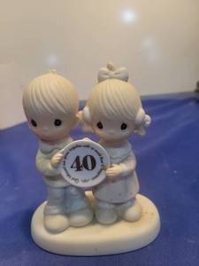 lot 5471 image: Precious Moments 40th Anniversary Figurine