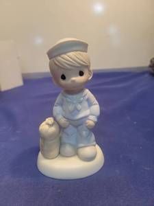 lot 5483 image: Precious Moments Military Sailor Figurine