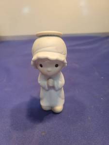 lot 5512 image: Precious Moments White Porcelain Angel Figurine