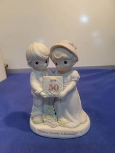 lot 5531 image: Precious Moments 50th Anniversary Figurine