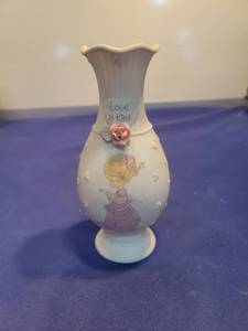lot 5540 image: 1993 Precious Moments Love is Kind Decorative Vase