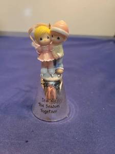 lot 5611 image: Precious Moments Sharing The Season Together Bell