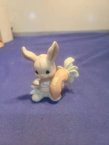 lot 5640 image: Precious Moments White Bunny Figurine
