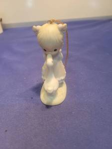 lot 5651 image: Precious Moments Porcelain Figurine with Dog