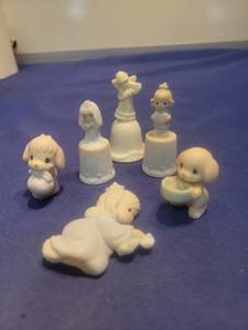 lot 5664 image: Precious Moments White Porcelain Bell Collection