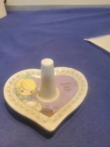 lot 5671 image: Precious Moments Mother Sew Dear Heart Ring Holder