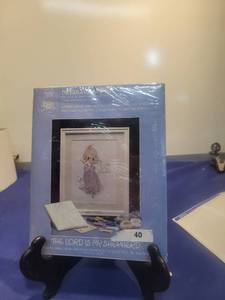 lot 5677 image: 1985 Precious Moments The Lord is My Shepherd Needlecraft Kit