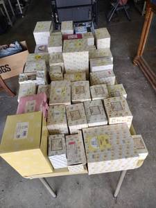 lot 5734 image: 65 empty boxes Precious Moments Enesco Figurine Collection Lot