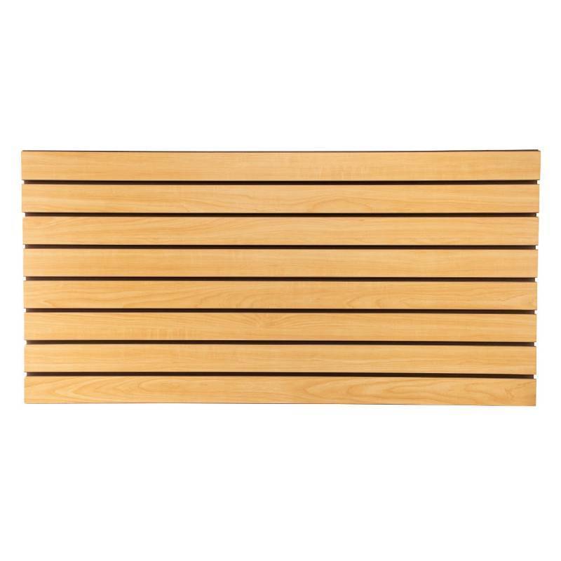 lot 2456 image: SSWBasics 4 ft x 2 ft Horizontal Maple Slatwall Easy Organizer Panels (24 H x 48 L) - Pack of 2 - Perfect for Retail Store, Garage Wall, and Craft Storage Organization - Retail $127