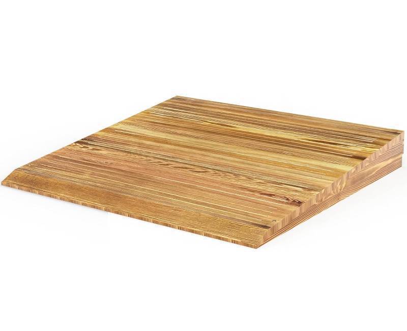 lot 2463 image: Wooden Threshold Ramp for Home Steps, 8 Rise Doorway Ramp with Non-Slip Grooves, Door Ramp for WheelchairWalkerCartScooter, (31.4 W8.0 H, Solid Pine Wood, 600LBS Capacity) - Retail $146