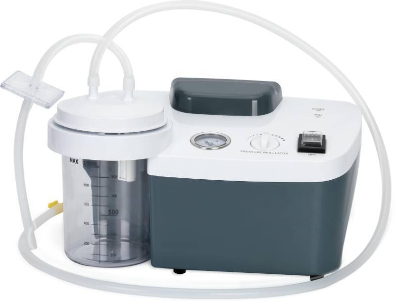 lot 2462 image: ZSUCC Portable Veterinary Suction Machine, 1000mL Electric Vacuum Machine Low Noise for Home Use, Retail $159