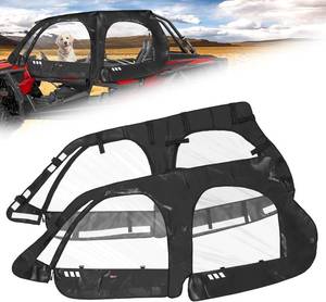 lot 261347 image: StarknightMT RZR XP4 1000 Cab Enclosure Upper Doors, 4 Seater Soft Side Windows With Zipper Vent Compatible With Polaris 2014-2023 RZR XP 4 100019-21 XP4 TURBO Accessories