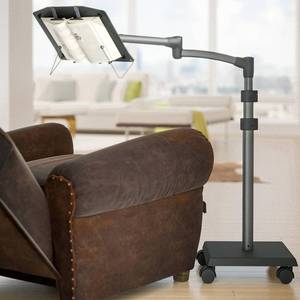 lot 261352 image: Retails for $240 LEVO G2 Book Holder Floor Stand with Rolling Base   Our Premium Adjustable Reading Station on Wheels for Bed, Couch, or Recliner   Ergonomic Hands-Free Page Support for Heavy Novels and Textbooks
