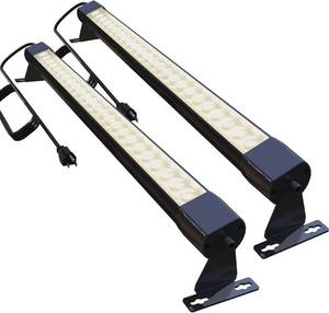 lot 261364 image: Retails for $115 2 Pcs 4FT Wall Washer Light Bar, 72W Waterproof Outdoor Lighting, 4000K Natural White LED Lights, High Bright Wall Washer Lights Outdoor for Building Wall, Yard, Church, Batting Cage  120V Plug in