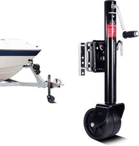 lot 361240 image: 2000lbs Trailer Jack with Wheel, Heavy Duty Swivel Boat Trailer Jack, 12 Lift, for RV Boat