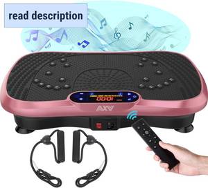 lot 361224 image: AXV Vibration Plate Fitness Platform Exercise Machine Vibrating Shaking Full Body Shaker Workout Vibrate Stand Shake Board Sport Gym for Weight Loss Fat Burner for Women Men