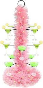 lot 2061 image: Christmas Cocktail Tree Stand for Drinks, Metal Champagne Drink Tower Stand for Party,3 Tier-12 Holders Christmas Tree Drink Holder For Champagne, Martini, Margarita Cups Stand