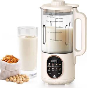 lot 2075 image: 50oz Nut Milk Maker, 10 in 1 Automatic Nut Milk Maker with 20 Blades,Almond Milk Machine,Plant Based Milks Homemade Oat,Chowder,Juice,Soy Milk Machine with Delay Start,Boil Water,Keep Warm& Auto Clean
