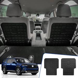 lot 2083 image: Rongtaod Back Seat Cover Protector Compatible with 2023 2024 2025 2026 Honda Pilot 7&8 Seats Back Seat Cover Kick Mats Trunk Mat Cargo Mat Cargo Liner Pilot Accessories (The 2nd Row Backrest Mats)