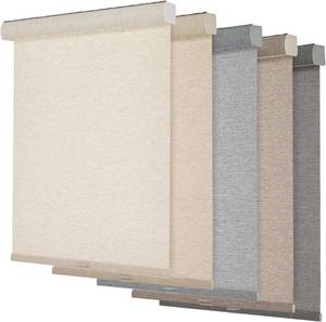 lot 2106 image: Persilux Light Filtering Roller Shades for Windows,Cordless,Linen Fabric,Roller Blinds,Thermal Insulated Fabric UV Protection White 71X72