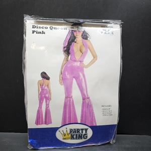 lot 11253 image: Pink Disco Queen Costume Outfit - Size XL