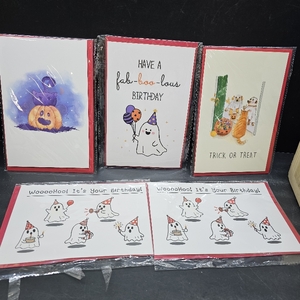 lot 11284 image: Lot of 5 Halloween Birthday Cards