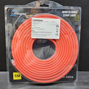 lot 11324 image: Lamomo 816LUS6 5M Red Neon Flexible Strip Light For Indoor Decoration. Red