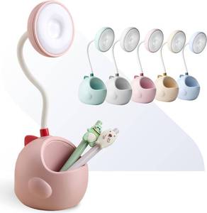 lot 11371 image: Dino Desk Lamp for Bedroom Random Color Dinosaur Kids Desk Lamp Night Lamp for Bedroom Dinosaur Lamp with Adjustable Neck Kawaii Desk Accessories for Boys Girls Gifts Kawaii Room D cor Tan