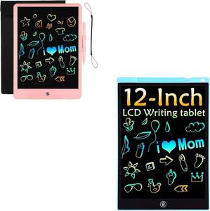 lot 11376 image: LEYAOYAO 10 Inch Colorful LCD Writing Tablet & 12 Inch Colorful LCD Writing Tablet, Electronic Digital Colorful Screen Drawing Tablet Doodle Board