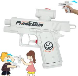 lot 11379 image: Lot of 2, Water Gun Prank,Two-Way Funny Novelty Toy,Suitable for Water Parties,Summer Entertainment,Travel Gatherings (White)