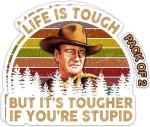 lot 11386 image: IMPERIAL VIBES Life is Tough Sticker Vinyl Decal for Car, Truck, and Van Removable Indoor and Outdoor Use for Laptop Sticker Waterproof Decal for Window and Waterbottle Pack of 1