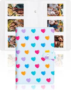 lot 11394 image: Veicevol 156 Pockets Photo Album for Fujifilm Instax Mini Camera, Polaroid Camera, Leather Cover, Photo Albums for Instax Mini 12 11 9 40 90 8 7 Evo LiPlay Instant Camera, 2x3 Photo Album(Blue)
