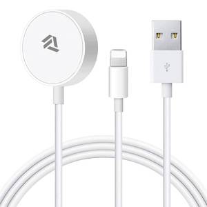 lot 11403 image: 2 in 1 Watch Charger Cable Magnetic Wireless Cord Portable Fast Charging Cable Compatible with All Apple Watch Series SE987654321 & Phone 14131211ProMaxXSXAirpodsPad Series