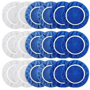lot 11469 image: 18 Pcs Polishing Bonnet Pads,8-9 Inch Buffer Bonnet Waxers Bonnet,Soft Microfiber Car Polisher Pad Bonnet,Car Buffer Bonnets,Buffing Pad Cover for Car Polisher,3 Colors
