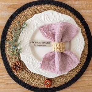 lot 13009 image: Keketoarrange Cheesecloth Napkins 17x17 Inches Cloth Reusable Napkins Washable Handmade for Lunch Dinner Wedding Baby Bridal Shower Party Rustic Boho Decorations Bulk Set of 10 Dusty Rose