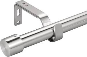 lot 13014 image: Curtain Rods for Windows, 28 to 112 Inches, 1 Diameter Splicing Curtain Rod Set, Stainless Steel Heavy Duty Drapery Rods with Adjustable Brackets for Bedroom, Living room, Office