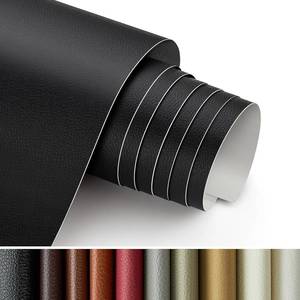 lot 13071 image: Joy Decor Self Adhesive Leather Repair Patch, 17x60 Inch Black Leather Patches for Furniture, Sofa, Couch, Car Seat, Large Repair Tape