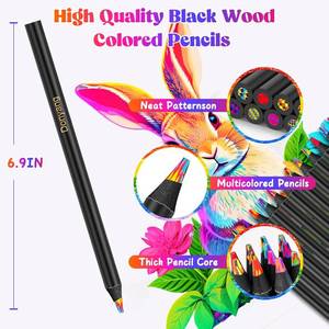 lot 13131 image: Valentines Day Gifts for Kids, Art Supplies,24 Colors Rainbow Colored Pencils Easter Basket Essentials, Birthday Party Favors for Kids 9-12, Arts Crafts for Teen Girl Boy Stuff Fun Coloring Drawing (2)