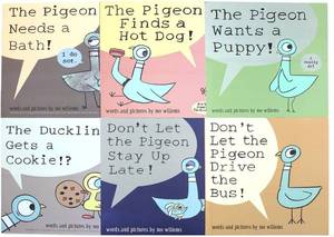 lot 13139 image: Mo Willems Pigeon Books Set Paperback, Dont Let The Pigeon Series 6 Books Collection Gift for Kindergarten Children Boy Girl