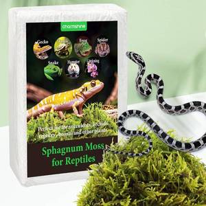 lot 13148 image: 1.1lb Dried Sphagnum Moss for Reptiles Compressed Natural Live Moss Reptile for Terrarium, Hatching, Forest Sphagnum Moss Reptile Bedding Substrate for Snakes, Gecko, Turtles,Frogs
