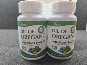 lot 13185 image: Oregano Oil Softgels with Black Seed Oil - 2PCS