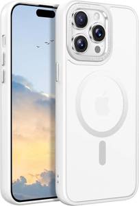 lot 13222 image: Magnetic Case for iPhone 14 Pro Military-Grade Drop Tested Magnet Compatible Slim Frosted Case (6.1), White